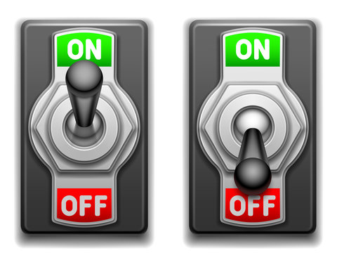 On and Off switches.