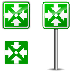 Vector assembly point signpost