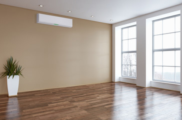 Interno con aria condizionata