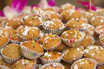  banana cupcake ready for party