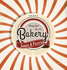 Bakery retro poster
