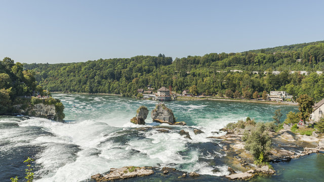 Schaffhausen, Rheinfall, Rhein, Wasserfall, Sommer, Schweiz © bill_17