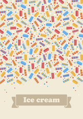 Summer card ice cream