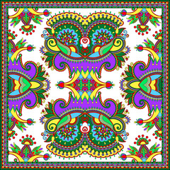 Traditional ornamental floral paisley bandanna