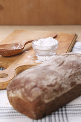 Fototapeta na wymiar bread and flour