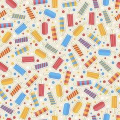 summer pattern ice creame