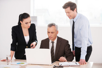 Business people at work.