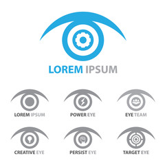 eye icon symbol set