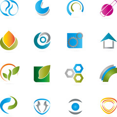 Logo, Abstract Design Elements, 3D