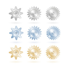 Gears icon set