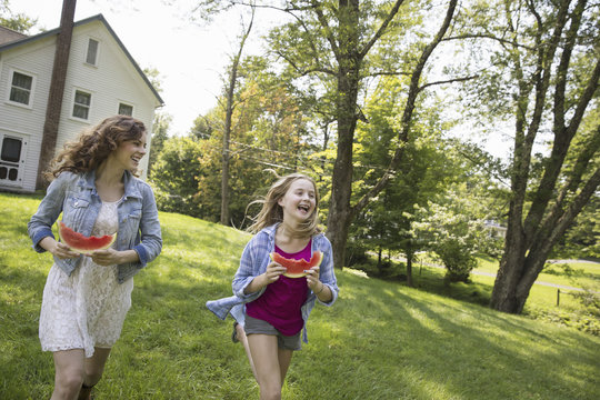 A family summer gathering at a farm. A shared meal, a homecoming.