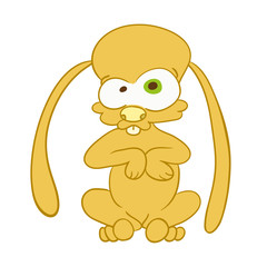 crazy cartoon hare