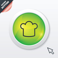 Chef hat sign icon. Cooking symbol.