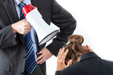 Yelling at employee