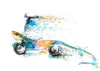 Kick scooter © okalinichenko