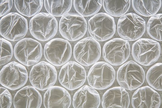 Close up of bubble wrap, used for packaging