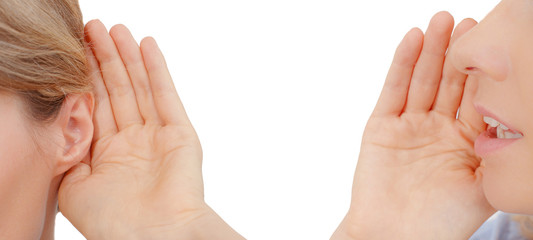 Women said, woman listening to gossip