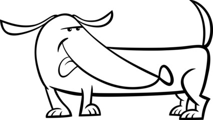 cute dog coloring page