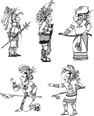 Maya people characters