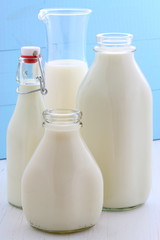 assorted and delicious milk