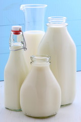 assorted and delicious milk