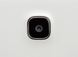 Smartphone or tablet pc camera lens closeup.