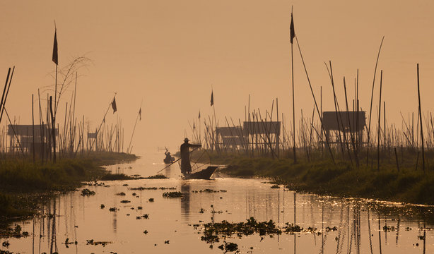 Fishermen on Inle Lake, Myanmar