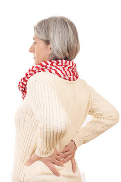 Matured Woman With Back Pain