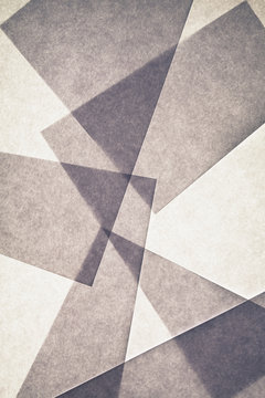 Overlapping pieces of recycled paper