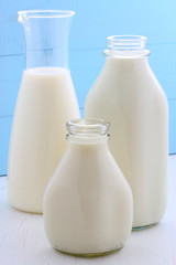 assorted and delicious milk