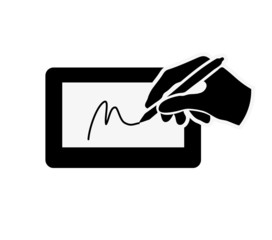 digital signature on sign pad