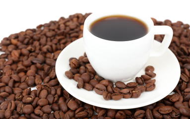 Obraz premium Coffee beans close-up