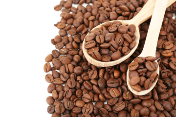 Coffee beans close-up
