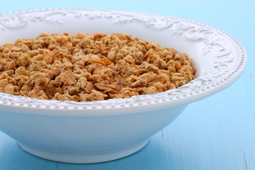 Delicious organic chunky granola cereal