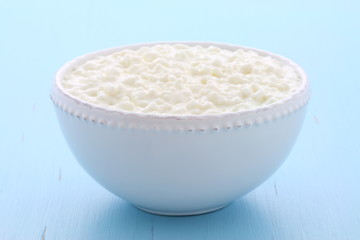 Fresh and healthy cottage cheese
