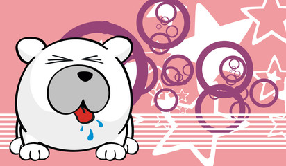 polar bear cartoon ball wallpaper