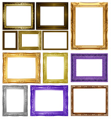 Set Antique gold frame