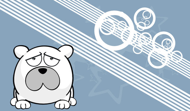 Polar Ball Bear Cartoo Wallpaper Vector