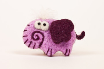 sweet and soft pink elephant