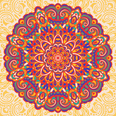 Flower Mandala. Abstract element for design