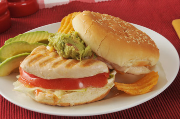 Grilled chicken sandwich