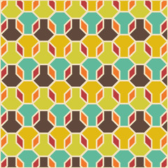 A Vector Editable Abstract Geometrical Retro Background
