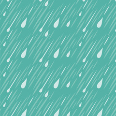 Naklejka premium Rain Vector Background