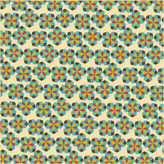 A Vector Editable Abstract Geometrical Retro Background