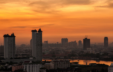 Fototapeta na wymiar City Scape in bangkok