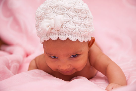 Adorable little african american baby girl - Black people