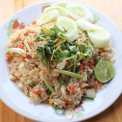 fried rice with crab meat