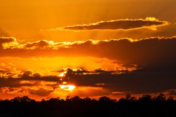 Sunset over the Grand Canyon