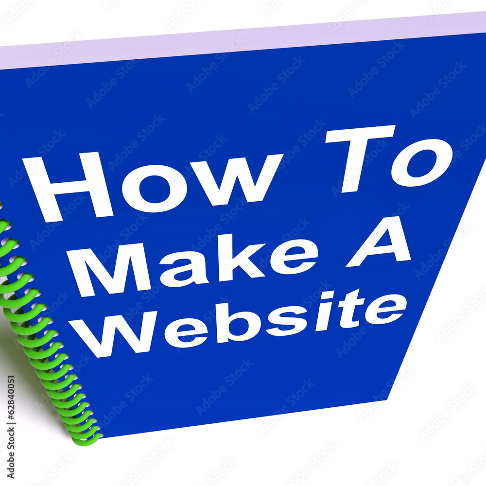 Poster how to make a website on notebook shows online strategy