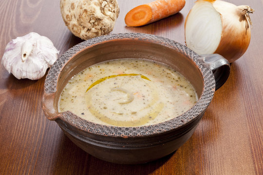 Potato soup with Vegetable